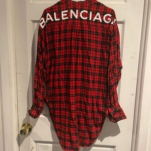 BALENCIAGA swing oversized shirt